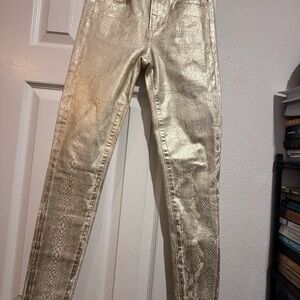 Joe's Jeans white interior label with black print